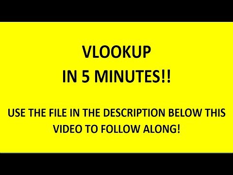 Vlookup in Excel - Learn how in 5 minutes!