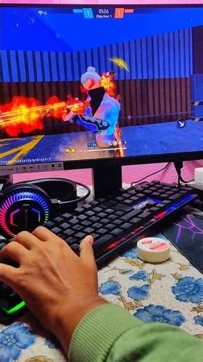 Fire Gaming Keyboard | ⌨️🖱️📱Mix Pro Geek Gamer #freefire#mixpro#geekgamer#keyboardmouse