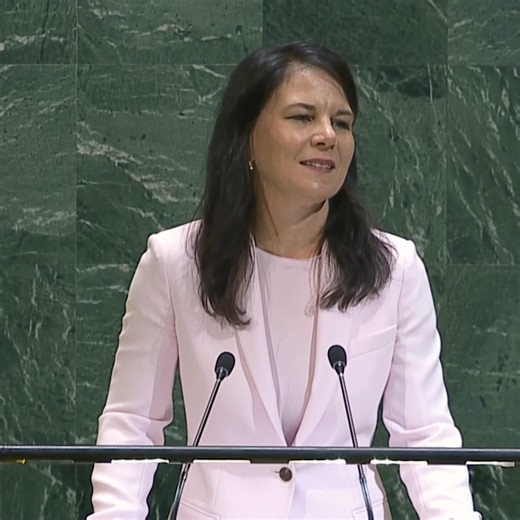 Annalena Baerbock, President of the 80th Session of the United Nations General Assembly, briefs Member States on her priorities, outlining how multilateralism is under attack and emphasizing the need for UN reform. | United Nations Regional Information Centre- UNRIC