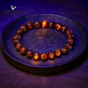 UV Glowing Yooperlite Bracelet: Emberlite Gemstone, Adjustable Healing Jewelry - Etsy