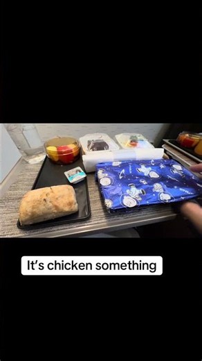 STARLUX Premium Economy Chicken Meal ✈️ #Shorts | Airplane Food