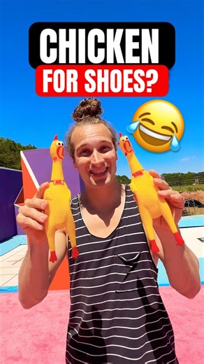 WEARING SQUEAKY CHICKEN SHOES! 😂