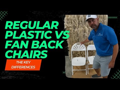 Commercial Grade Folding Chairs: Regular Plastic vs Fan Back