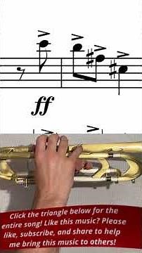 How to Play: Hanson "Symphony No. II - Romantic" - Bb Trumpet Solo with Sheet Music