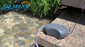 Amazon.com : Solariver - 12-Watt Solar Aerator Kit with 5 Air Stones, Sun-Powered, Easy-to-Install & Maintenance-Free Outdoor Aerator for Fish Ponds, Water Trough, Koi Pond, Aquaculture, Hydroponics & More : Patio, Lawn & Garden