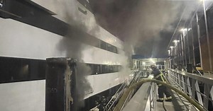 Spirit of Boston cruise ship catches fire in Boston Harbor