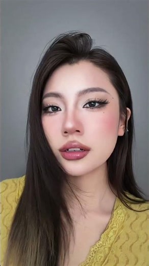 Cute face burning A light Asian makeup look with a mixed-race vibe#Suntan my spring limite