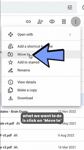 How to Move Files into Google Drive Folders