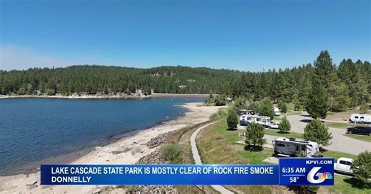 Half of Lake Cascade State Park is Closed Due to the Rock Wildfire