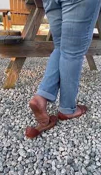 dirty sweaty flat shoe play