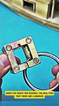 This Ring Is Trapped Inside an Iron Block… But There’s a Hidden Escape! 🔗🧠 #Puzzle #Challenge #IQ