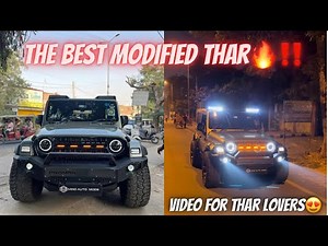 The BEST MODIFIED MAHINDRA THAR🔥‼️ New Mahindra THAR 2023 Modifications | Modified Mahindra THAR