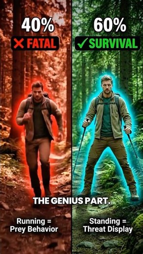 How to survive bear attack? 💀 #shorts #survival
