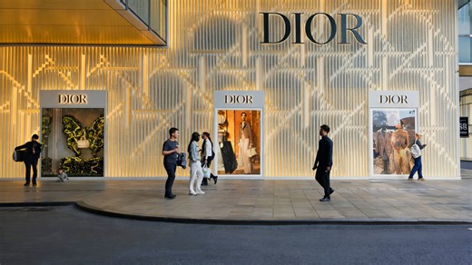 Premium storefront stands out in China