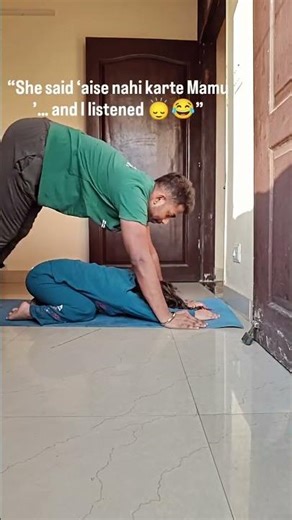 best workout partner ever #mamabhanjalove#yoga #trending #bhanji #viral