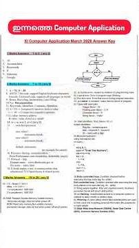 ഇന്നത്തെ Computer Application Answer key 2026