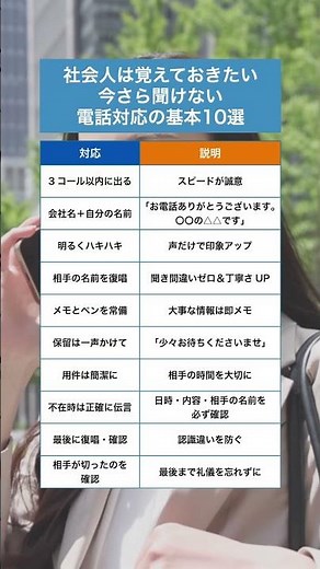 今さら聞けない電話対応の基本！忘れないように保存してね！#電話 #電話対応 #仕事 #ジョブキタ #転職