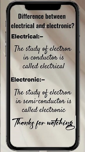 Difference between electrical and electronic | Define #electronic and #electrical