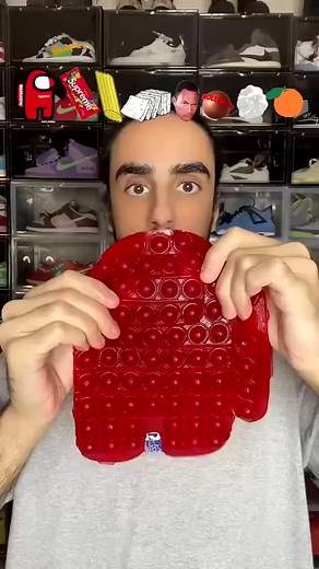 Food ASMR Eating an Among Us Pop It #asmr #food #funny #asmrfood #mukbang #eating #satistying | Bader Al Safar