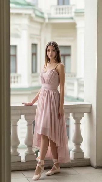 Elegant Summer Lookbook | Blush Pink Dress & Ballet Flats