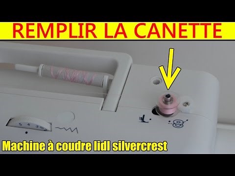 lidl machine à coudre remplir la canette silvercrest snm33 Winding the bobbin