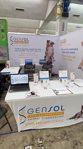 We are setting up at the Cherokee Rose Cluster in Atlanta hosting our DNA health testing clinic. Come by and see us! We will be here testing dogs onsite tomorrow and Saturday from 8:30-4:30. Lots of great onsite deals! | GenSol Diagnostics