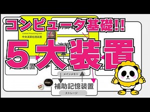 コンピュータ５大装置！パソコンスマホを使う人なら全員知っておきたい