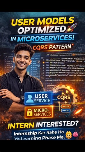 Microservices + CQRS Explained in 60 Seconds 🤯 | Backend Developer Must Know