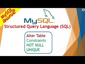 MySQL -03- Alter Table