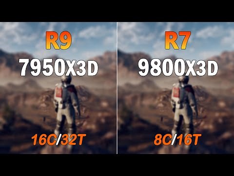 Ryzen 7 9800X3D vs Ryzen 9 7950X3D - Benchmark and Gaming Test