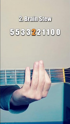 Brain Stew (Green Day) on One String #guitar #tutorial