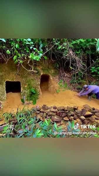 Full video of 100 days of survival in the forest #bushcraft #build #camp #camping #survival #shelter #wildlife #outdoors #outdoor #viral #fyp #foryou