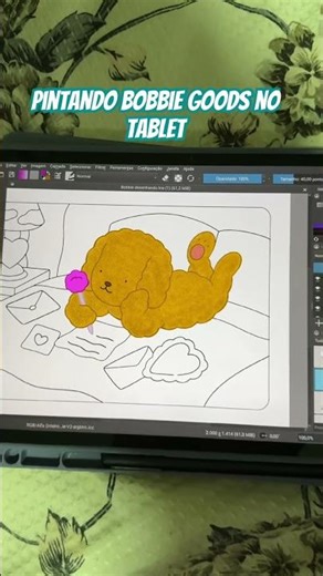 Pintando Bobbie Goods todo dia - vício de arte #arttok #digitalarт #satisfying