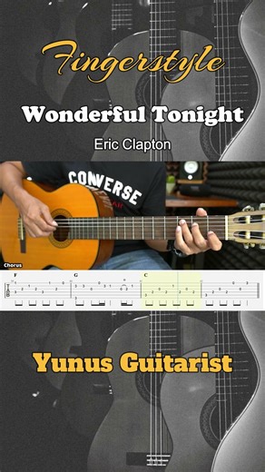 Wonderful Tonight - Eric Clapton - Fingerstyle Guitar TAB #fingerstyleguitar