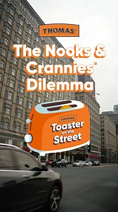 The Nooks and Crannies® texture of a Thomas’ English Muffin is more of a…state of being. Hard to define but easy to enjoy. #HuzzahAToastToBreakfast | Thomas’ Breakfast