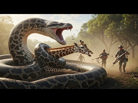 GIANT PYTHON vs GIRAFFE | Wildlife Rescue Arrives Just in Time