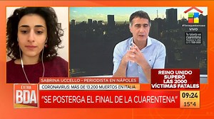 El avance de la pandemia en el mundo 🌎 👉🏻El drama del #coronavirus en Ecuador. 93 muertos y casi 2.800 casos confirmados 👉🏻Cómo sigue todo en Italia. Más de 13.000 muertos "Se posterga la cuarentena hasta el 13 de abril", Sabrina Uccello, periodista desde Nápoles (vía Buenos Días América) | América TV