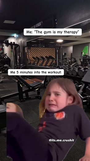 Gym is my therapy… until leg day hits 😂 #gym #gymmeme #funnyvideo #fyp #gymtracker