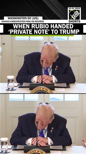 Trump reads aloud a private note from Marco Rubio during White House meeting