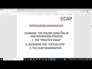 CCAP Exam Guidance