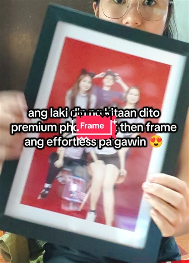 Comment kayo if gusto nyo link ng frame. ang mura ko lang to nabili. pwede ibenta 180-200 photo print and frame na. paldo paldo talaga ❤️ mas mahal parin sa mall. pero ito lang din naman gamit nilang photo paper. ❤️❤️ #frame #businessidea