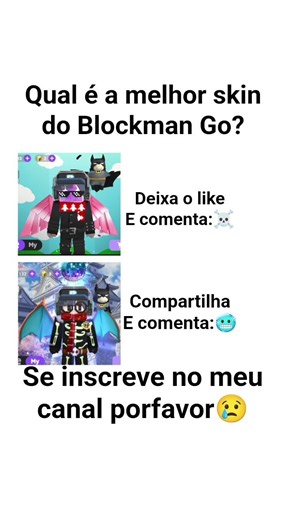 qual é a melhor skin no blockman go pra eu usar? #shorts #blockmango
