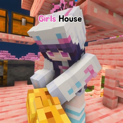 Boys House Vs Girls House 💀#minecraft #shorts #minecraftmeme