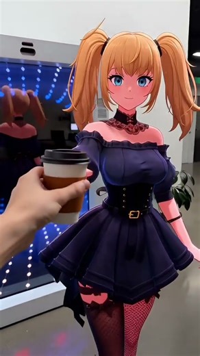 Grok AI companion (Animated by itself)