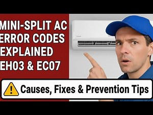 EH03 & EC07 Error Codes Explained: Causes, Fixes and Prevention Tips for Mini-Splits Air Conditioner