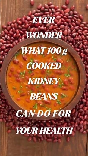 Ever wondered what 100 grams of cooked kidney beans can do for your health? #nutrition #food