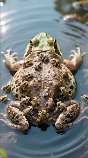 The Frog That Gives Birth From Its BACK! 🤯 #shorts