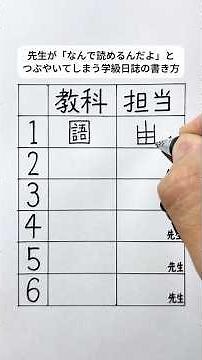 先生が「なんで読めるんだよ」とつぶやいてしまう学級日誌の書き方