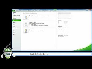 Chapter 6 - Introduction to MS Excel 2010 Part 5 - Saving a Workbook | Class 5 Computer
