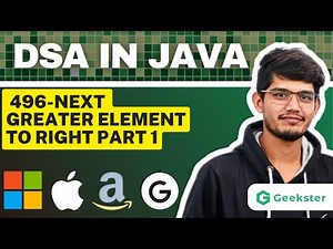 Next Greater Element I | LeetCode 496 | Top Interview Question | Geekster Java DSA | Stack & Queues